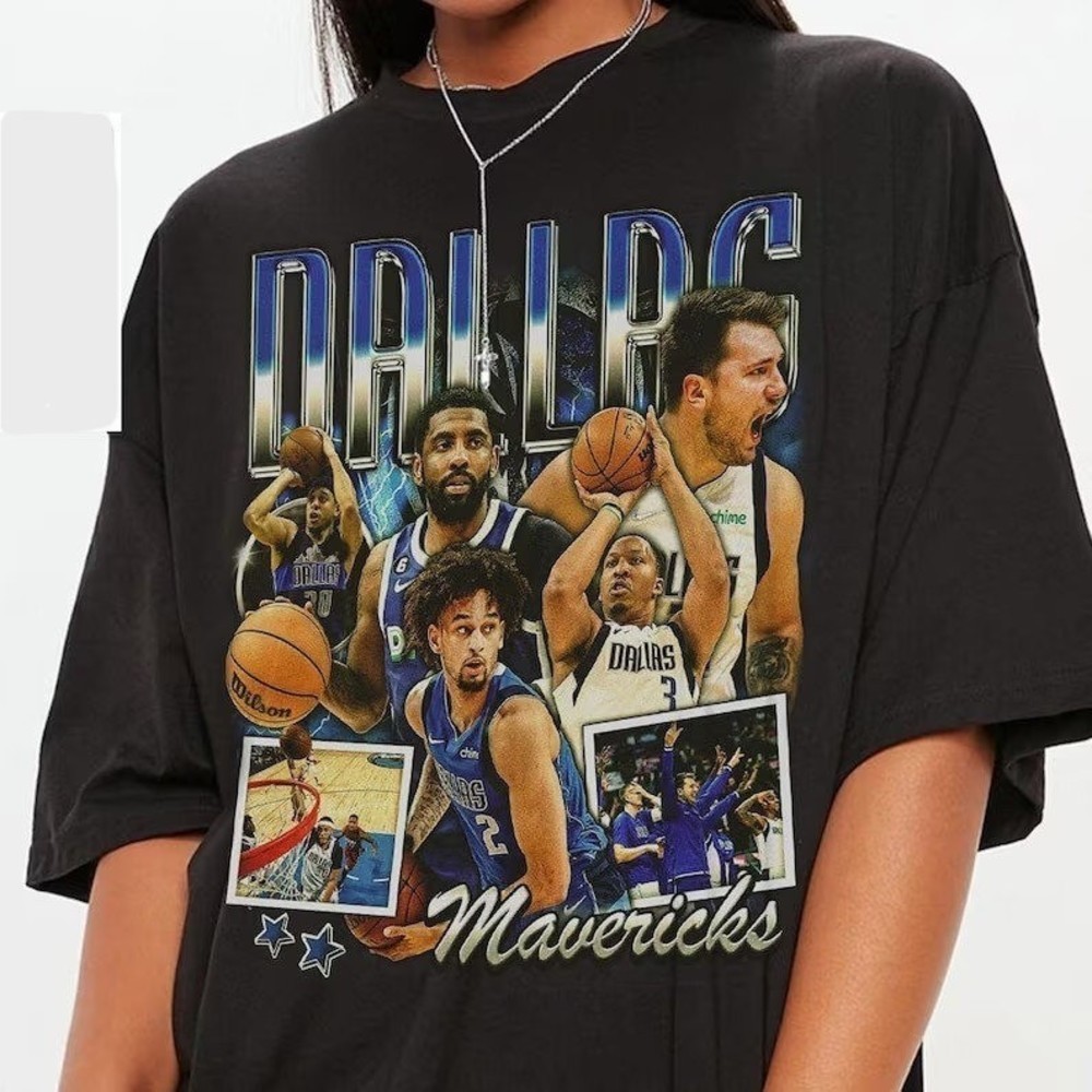 Vintage Dallas Luka Doni Kyrie Irving Basketball Mavericks Basketball Shirt